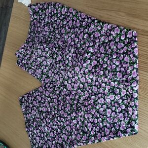 Zara High Waist Wide Leg Floral Print Pants. NWT. Small.